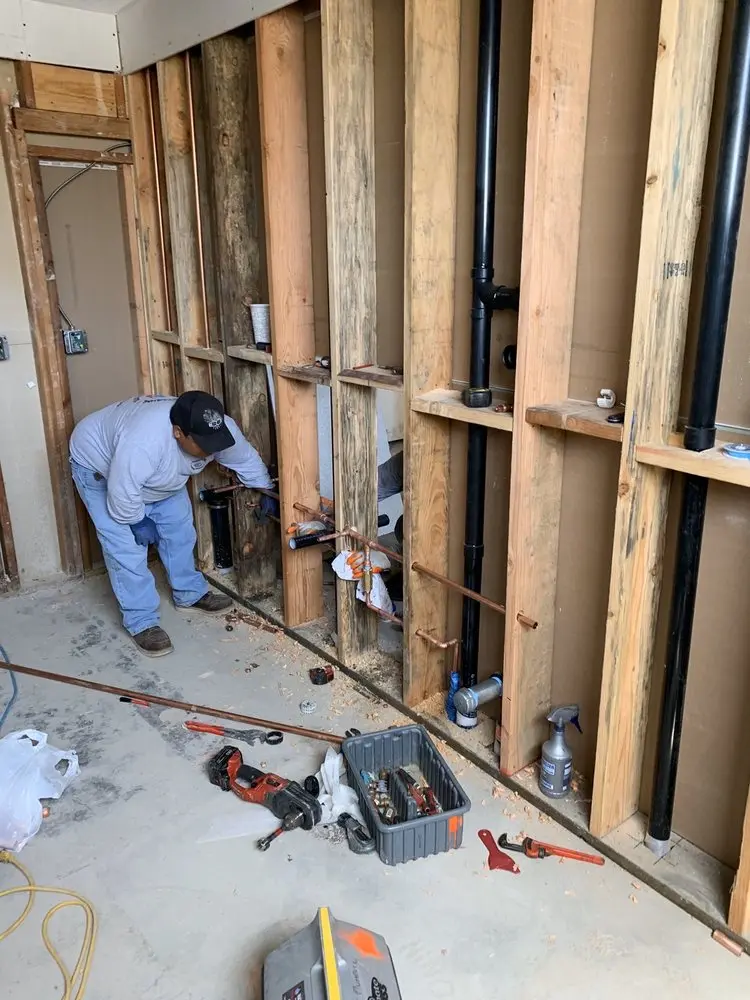 Commercial rough-in plumbing for Water Heater Replacement in Pinyon Hills